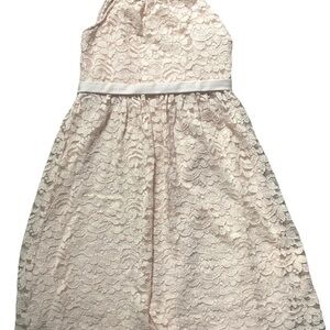 Elegant Lace Dress in blush pink